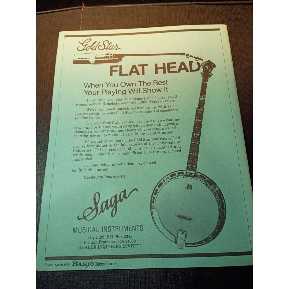 Lot of 4 Banjo Newsletters 5-String Vintage Magazine Aug/Oct 1977, May/Sept 1979 - Picture 9 of 9